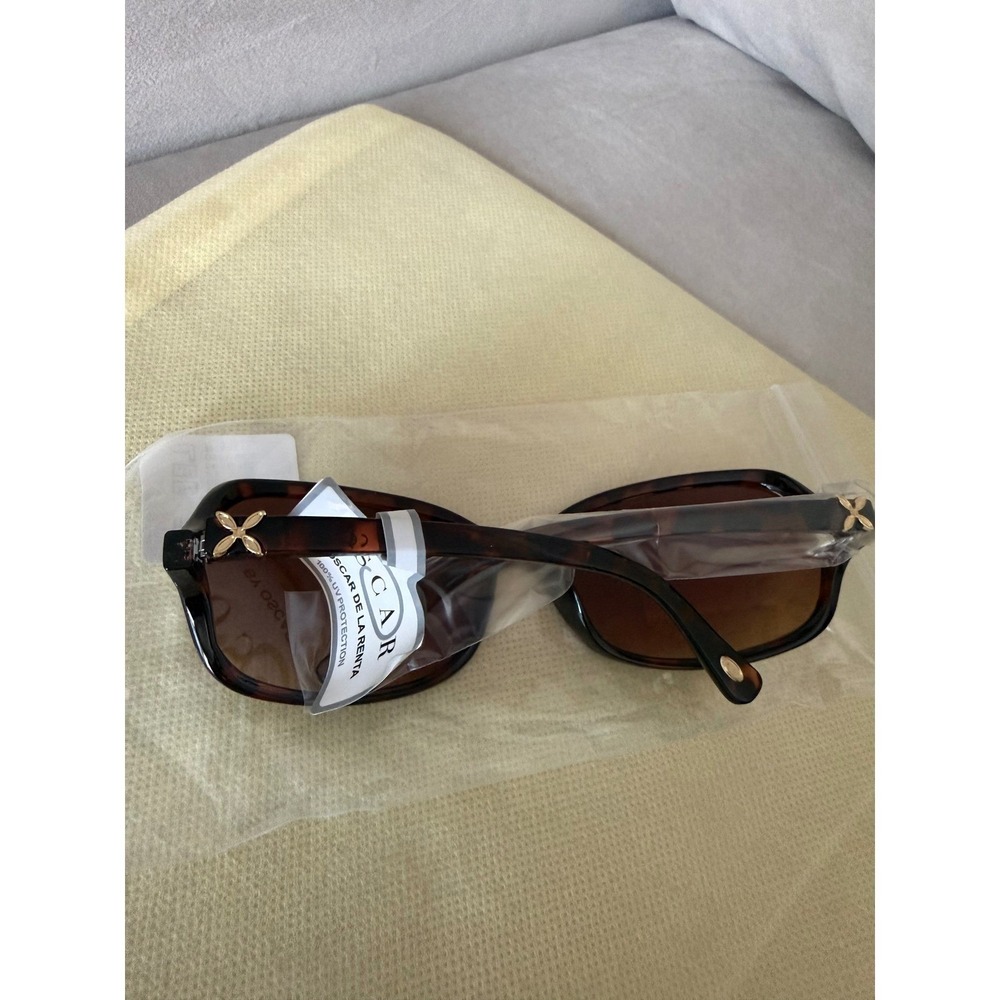 Oscar de la Renta Women Tortoise Sunglasses Brown Gradient Allure - Picture 7 of 14